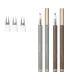 Double Tip Lower Eyelash Pencil 2024 Upgraded 3D Waterproof 2 Tip Eyelash Pen Eye Liner Liquid Eyeliner with Micro Fork Tip for Girls Women Natural Makeup Fine Stroke Eyebrow Pencil (#1+#2)