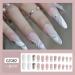 French Tip Press on Nails - Long Press On Nails with Nail Tips Love heart nail glitter rhinestones chain Fake Nails press on nails Acrylic False Nails Cute Artificial Nails - Buy Online on GoSupps.com