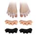 Golbylicc 3 Pairs Toe Separators for Women Men to Correct Toes Soft Gel Toe Spacers for Feet Toe Spreader Toe Straightener for Bunion Hammer(Multi-Color)