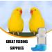 Pet Bird Cage Food Feeder Bird Water Bottle Parrot Automatic Water Feeder Water Drinker Food Feeder Waterer Clip Feeder Cage Accessories for Parrot Budgie Lovebirds Cockatiel Parakeet Cockatoo - Buy Online on GoSupps.com