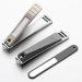 Grendly Professional Nail Clippers Stainless Steel Cutter Finger Nail Cutter Pedicure and Nail Care Tools B. Nickel Gold - Buy Online on GoSupps.com