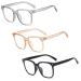 SCJJZ glasses Blue Light Glasses Blaufilter glasses ultra-light men's and women's glasses anti-blue light glasses for computers PC game TV (3 pieces)