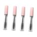 Healvian 4pcs Air Traffic Control Clean Mascara Clear Lipstick Tube Travel Lip Gloss Eyelash The Pet 1 g (Pack of 1) Pink