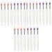 Baluue 24 Pcs Silicone Lip Brush Eyeshadow Lip Scrub Brush Eye Shadow Scrubber 10.7X0.8X0.8CMx3pcs Assorted Colorx3pcs