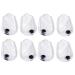 Mobestech 4 Pairs Heel Pad Heel Silicone Insoles Wedge Heel Shoe Inserts Insoles Gel Heel Grips Insoles for High Heels Half Insoles Heel Cups for Gel Men and Women Protector Foot