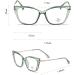VENOAL Cateye Big Frame Computer Readers - Blue Light Blocking Anti UV Eyeglasses +250 Tortoiseshell - Stylish Flat Light Mirror - Buy Online on GoSupps.com