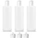 3 Pack 16 Oz HDPE Plastic Bottles with 6 Caps - BPA-Free, Food-Grade, Ideal for Shampoo, Body Wash, Sauce, and More - Buy Online on GoSupps.com