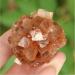 Home Natural Flowery Orange Aragonite Crystal Cluster Specimen Home Collections