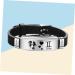Amosfun 3pcs bracelets for couples couple bracelets silicone bracelet stainless steel bracelet couples bracelets bracelet for couples Stainless Steel bangle adjustable Tokyo lovers Medium As Shown - Buy Online on GoSupps.com