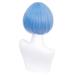 HIROAKIYA Rem Wig - Re Zero Cosplay Blue Short Bob Wig with Cap | Anime Costumes for Cosplay - Buy Online on GoSupps.com