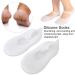 Buy Brrnoo Moisturizing Silicone Socks - Anti-Crack Protection Gel Socks for Foot Care (White) | International Shipping - Buy Online on GoSupps.com