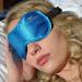 Sleep More (Large-XL) Sleeping Mask for Men or Women with Free ONE BAG . A BLUE Satin Natural Rest Aid for Sleep Disorders & Insomnia