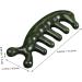 Moluckfu Jade Massage Comb - Premium Handcrafted Jade Body Tool for Scalp & Relaxation | 11.50x1.50cm Green - Buy Online on GoSupps.com