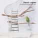 JQTOP Parrot Ladder 9-Step Stainless Steel Rustproof Metal Nonskid Smooth Portable Bird Cage Ladder with Hooks Cockatiel Stand Ladder for Parrots Parakeets Cockatoos Lovebirds - Buy Online on GoSupps.com