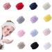 1 Set Headband Bracelet Set Elastic Head Wrap Bow Hair Accessories Plush Headband Spa Face Headband Face Wash Bracelets for Make-Up Yoga Sports Shower Dark Purple - Buy Online on GoSupps.com
