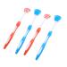 Combined 4 pieces of tongue cleaning brush Adult toothbrush metal spatula silicone rack toothbrush made of silicone nano toothbrush tongue scraps from metal adult oral care nanoplasty