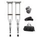 Forearm Crutches with Spring Shock Absorber Canes Aluminum Folding Underarm Crutches Adjustable for Men Women Or Teens Independence
