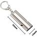 Ctricalver Silver Emergency Survival Whistle - 2 Piece Safety Pipes with Lanyard & Key Ring - 120dB Extremely Loud Survival Tool - Buy Online on GoSupps.com