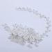 JUSTUSNX Bride Wedding Hair Pieces Pearl Hair Vines Silver Crystal Headpiece Flower Headband for Women and Girls Hair Styling Accessories - Buy Online on GoSupps.com