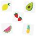 TUTTI FRUTTI VARIETY SET of 25 assorted fruit inspired premium waterproof metallic gold temporary Flash Tattoos - foil tattoo  tropical tattoo  Party Supplies  birthday party  lemon  avocado  pineapple  watermelon  straw...