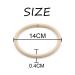 Dofash 30 PCS Blonde Hyper Elastic Hair Ties | Beige Ponytail Holders for Women's Hair | 4mm x 5.5 | 30 Count Pack - Buy Online on GoSupps.com