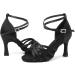 RUYBOZRY Latin Dance Shoes for Women - Satin Standard Model 802QB - 8.5cm Heel Size 36 EU - Black - International Shipping Available - Buy Online on GoSupps.com