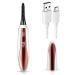 Heated Eyelash Curler Instant Lift &Curl 4 Gentle Heat Settings LED Display Electric Eyelash Curler Type-C Port Rechargeable for All Eyelash Types Shape & False Eyelashes White