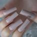 Extra Long Square Glossy Acrylic Press-On Nails - 24pcs for Women | Perfect for Prom & Parties - Shop Internationally! - Buy Online on GoSupps.com