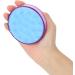 Buy Blue Round Silicone Bath Sponge & Scalp Massage Comb - Hair Cleaning Shampoo Brush Massager | International Shipping Available - Buy Online on GoSupps.com