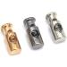 Hole Cord Lock Stopper spring buckle Cord Locks Toggles 30pcs/lot round metal alloy stoppers toggle cord locks Drawstring lock 4mm hole nickle black gold(Gold) 20mmx8mm Gold - Buy Online on GoSupps.com