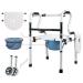 Electric Wheelchair Lightweight Aluminum Rollator Adjustable Rolling Walker with Seat for Elderly Disabled Limited Mobility Patients (2) Interesting