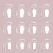 QINGGE Solid White Press on Nails - 24Pcs Medium Length Coffin Fake Nails for Women - Buy Online on GoSupps.com