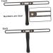 Healeved 5pcs eyebrow drawing tools eyebrow shaper tool t-shape eyebrow measuring ruler 13.5x7.1cmx5pcs Silverx5pcs - Buy Online on GoSupps.com