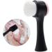 Manual Face Brush Silicone Facial Cleansing Exfoliating Brush 2 in 1 Double Side Face Wash Scrub Brush for Skin Care for Deep Cleaning Skin - Buy Online on GoSupps.com