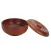 Wooden Shaving Bowl with Lid - Professional Wet Shaving Brush Mug | Ideal Hairdressing Tool for Men - Buy Online on GoSupps.com