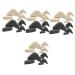 Mobestech 24 Pairs Toe Plug Adjustment Pad Shoe Fillers Big Shoe Inserts Shoe Head Pad Forefoot Pad Shoe Filler Forefoot Pads Shoe Head Mat Shoe Toe Inserts Eva Pointed Shoes Cushion