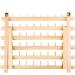 NW 60-Spool Wooden Thread Holder | Sewing and Embroidery Organizer Rack with Hanging Hooks - Buy Online on GoSupps.com