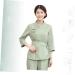 FOMIYES 1 Set Spa Robe Hairdressing Tunic Spa Gown Salon Smock Salon Uniforms Women Barber Shop Apron Spa Work Uniforms for Women Hair Salon Cape Spa Kit Spa Cloth Kimono Hair Dye L Green - Buy Online on GoSupps.com