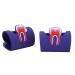 Verdant Touch tooth-shaped card holder in tooth shape denting card holder cell phone card stand 2 pieces purple gift for clinic dentist