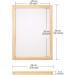 Pllieay 6-Piece 10x14 Inch Wood Silk Screen Printing Frames with 110 White Mesh - Buy Online on GoSupps.com