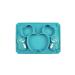 cauyuan Baby Suction Plates  Silicone Baby Plate for Toddlers and Infants  Used in Dishwasher  Ovens and Refrigerators Green
