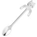 COMVIP Cartoon Cuill re en Forme Chat Caf Th en Acier Inoxydable Spoons Argent