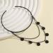Buy Black Disc Layered Tassels Open Cuff Bangle for Women & Girls - Perfect Halloween Costume Jewelry - Buy Online on GoSupps.com