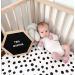 Crib Sheet Set | 2 Pack Toddler Sheets - 100% Jersey Cotton Black & White Abstract Stripes and Dots - Buy Online on GoSupps.com