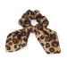 4 Pack Leopard Print Bunny Ears Hair Scrunchies - Animal Print Elastic Hair Ties for Girls - Buy Online on GoSupps.com