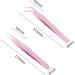 Reheyre 2Pcs Metal Nail Art Sticker Tweezer Set for Precise Sticker Application - Straight and Curved Tweezers for Thickened 1.0mm Tape - Black - Buy Online on GoSupps.com