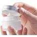 Kingyh 6-Piece Mattlas Cream Can Set - 5ml Mini Glass Containers with Screw Caps for Travel & Home Storage | Perfect for Cosmetics Creams Lotions Oils & Powders - Matte White - Buy Online on GoSupps.com
