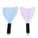 HEALLILY Shaper Hairspray Hairspray Face Cover Handheld Face Baffles Transparent Salon Hairdressing Hairspray Eyes Face Protector for Home Barber Shop 2pcs (Random Color)