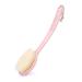 ChenTaid Long Handle Shower Body Brush Back Scrub Brush Soft Bristle Massage Brush Exfoliating (Pink)