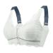Front ride for mastectomy bras for women thin sexy lace wireless brasser after operations complete cover pocket bralette l green